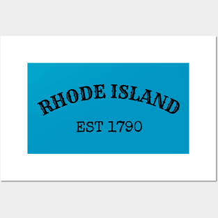 Rhode Island Est 1790 Posters and Art